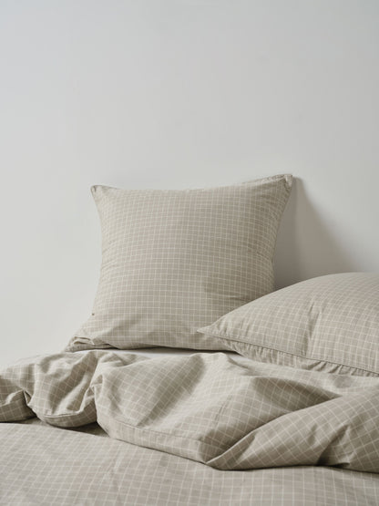 Volley Check Pebble European Pillowcase