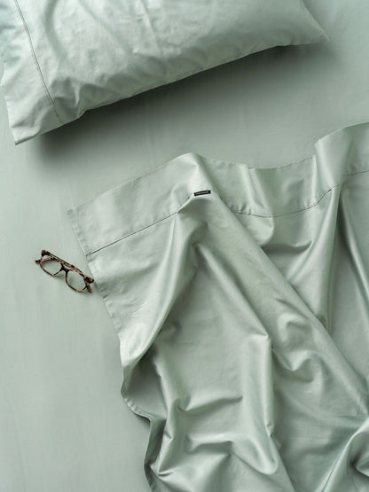 500TC Cotton Sateen Augusta Green Gum King Pillowcase
