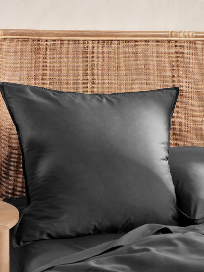 400TC Bamboo/Cotton Nara Charcoal European Pillowcase