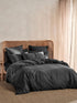 400TC Bamboo/Cotton Nara Charcoal Quilt Cover Set