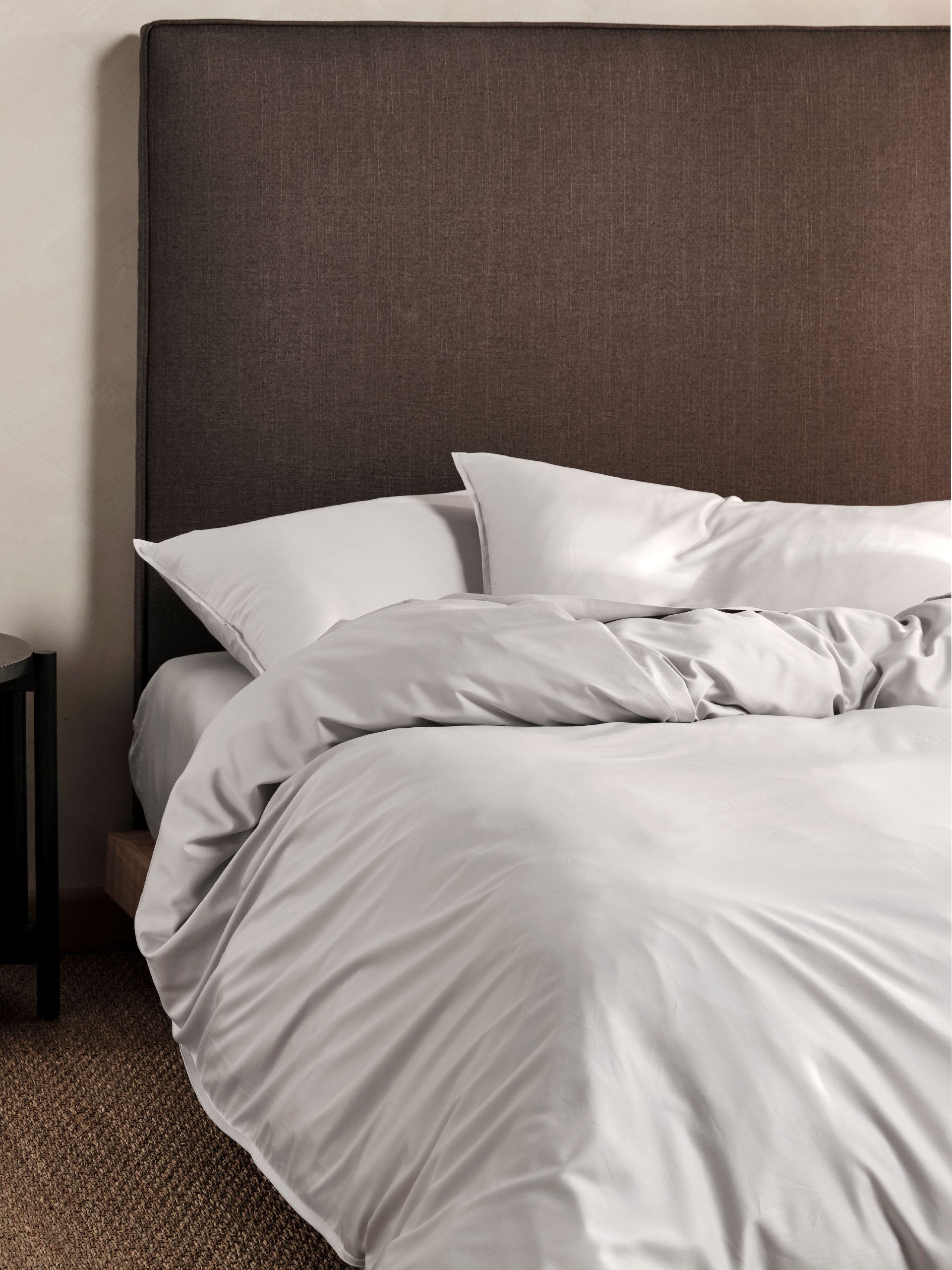 400TC Bamboo/Cotton Nara Silver Quilt Cover Set
