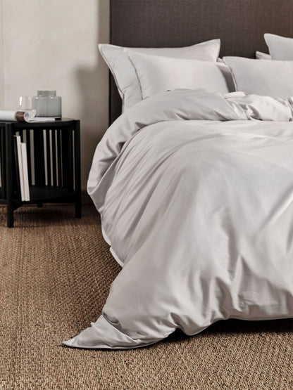 400TC Bamboo/Cotton Nara Silver Quilt Cover Set
