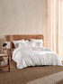 400TC Bamboo/Cotton Nara White Quilt Cover Set