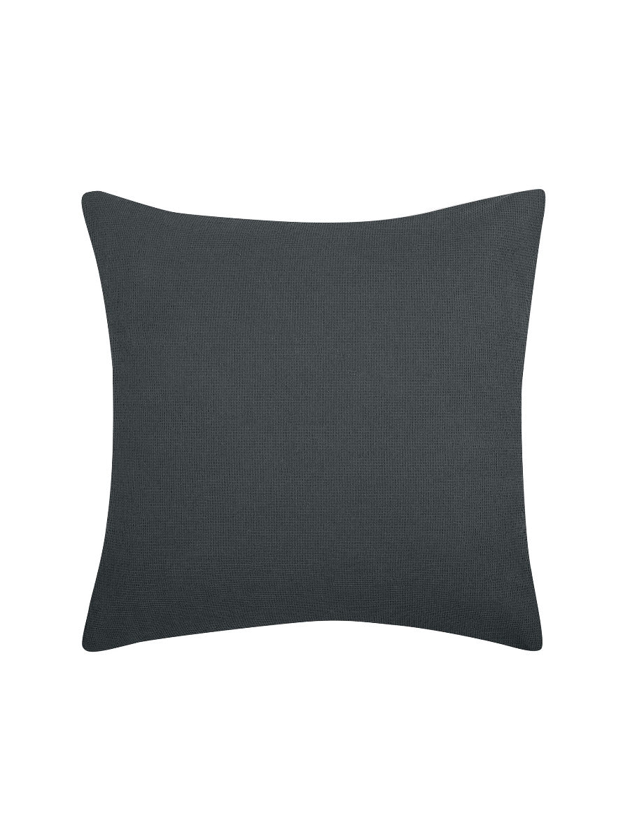 Micro Waffle Charcoal European Pillowcase