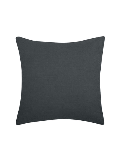 Micro Waffle Charcoal European Pillowcase