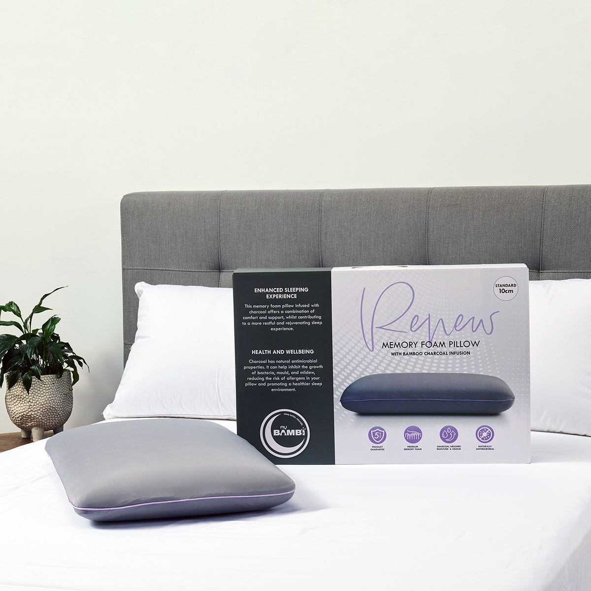 Charcoal Infused Memory Foam Pillow