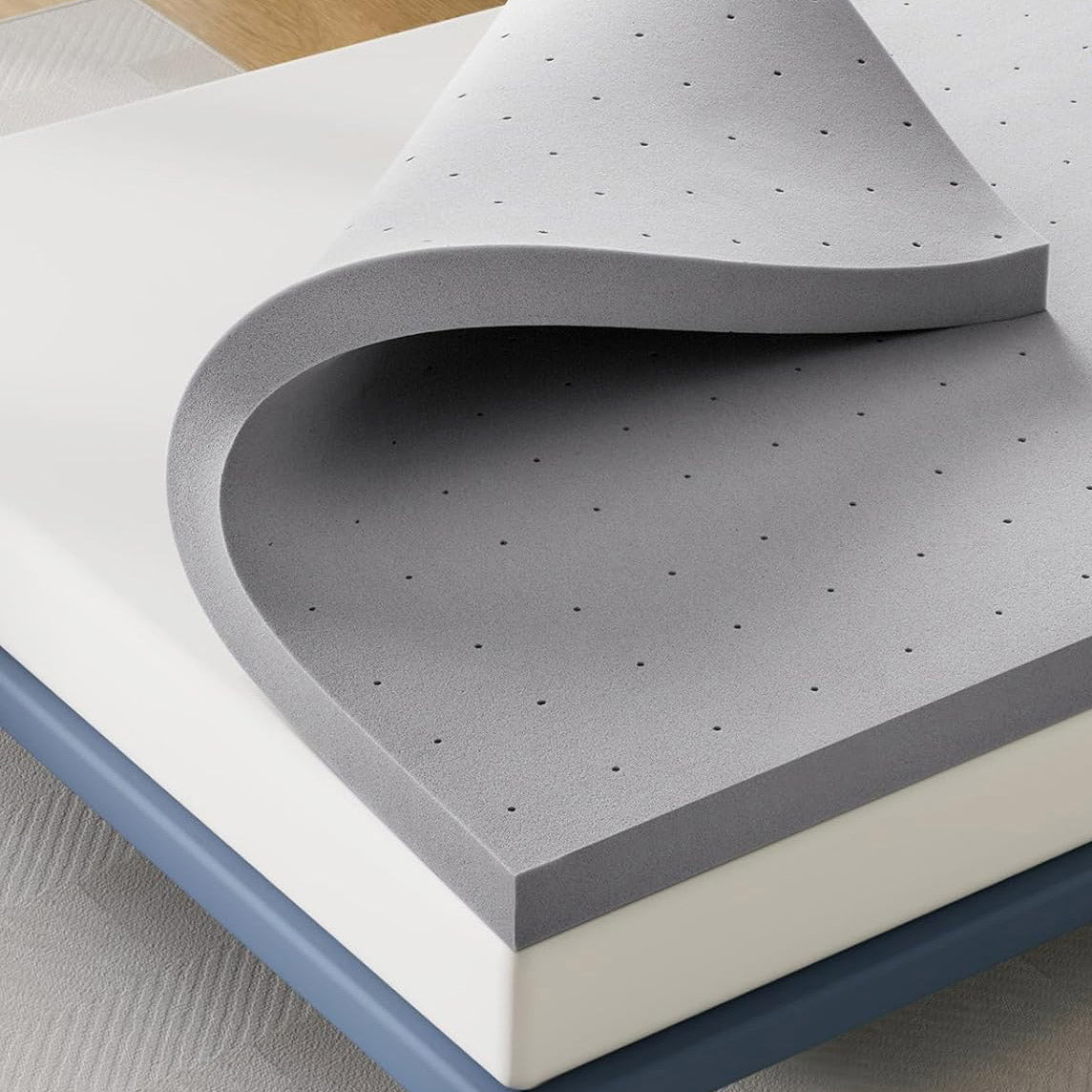 Charcoal Infused Memory Foam Topper